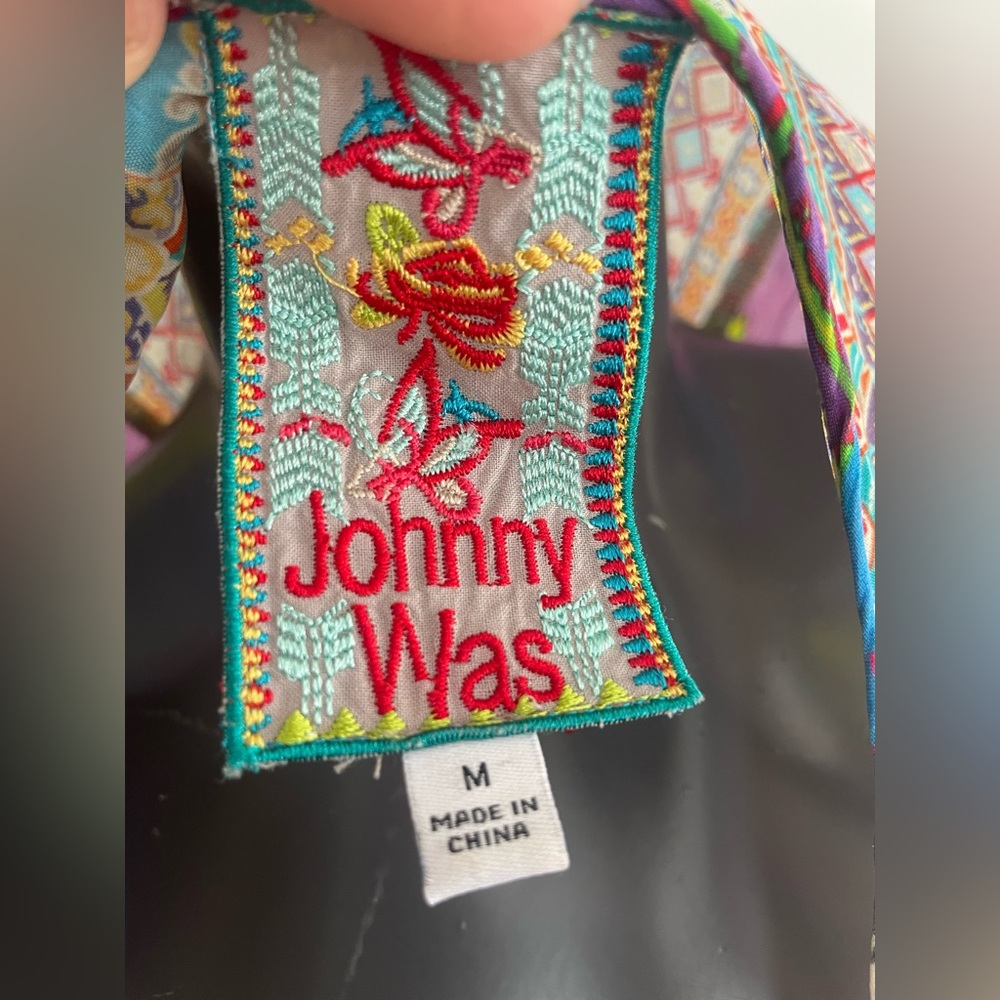 Johnny Was Multicolor Embroidered Top - Picture 6 of 7